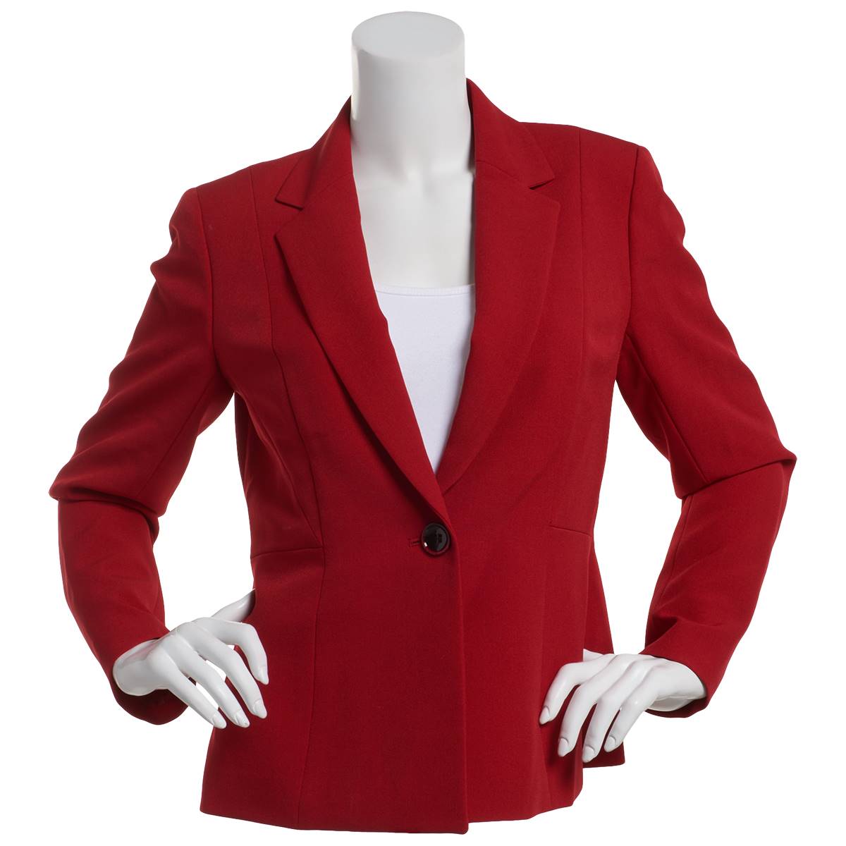 Petite Kasper One Button Seam Detailed Blazer