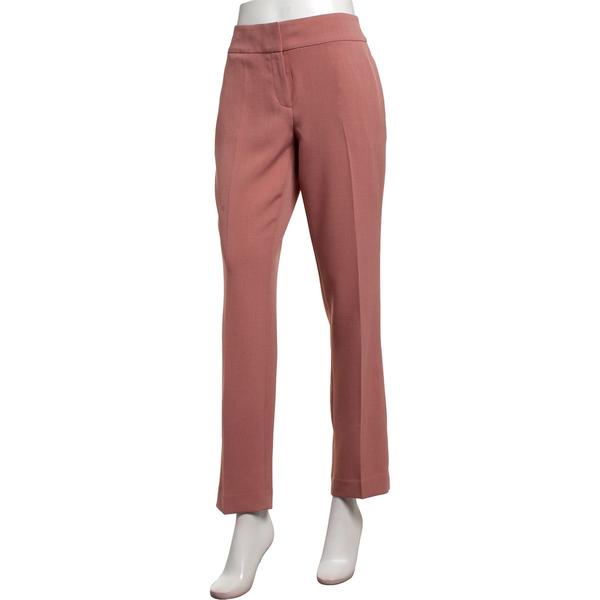 Petite Kasper Fly Front Slim Straight Leg Dress Pants