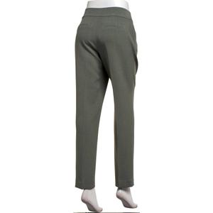 Plus Size Kasper Fly Front Slim Straight Leg Dress Pants alternate view