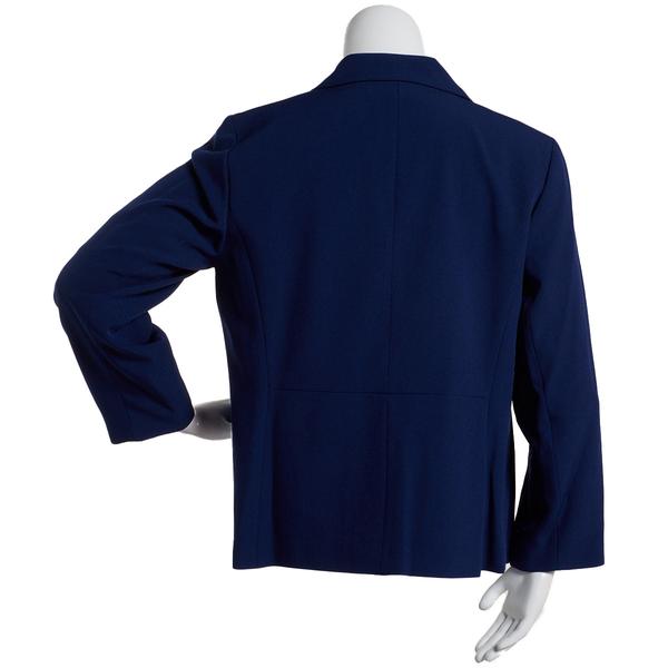 Plus Size Kasper Two Button Navy Jacket alternate view