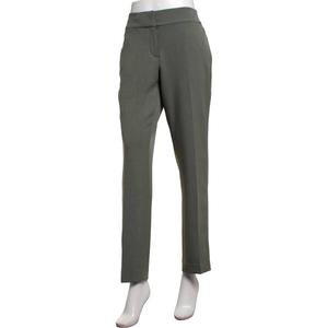 Plus Size Kasper Fly Front Slim Straight Leg Dress Pants