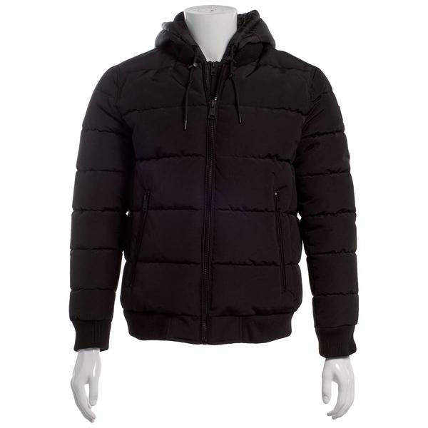 Mens Kenneth Cole(R) Oxford Hooded Bomber Jacket alternate view