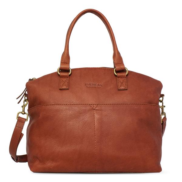 American Leather Co. Carrie Solid Dome Satchel