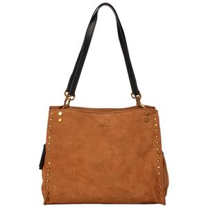 American Leather Co. Lenox Stud Solid Satchel alternate view