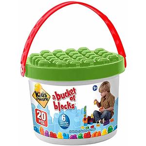 Kids @ Work 20pc. Block Bucket Set