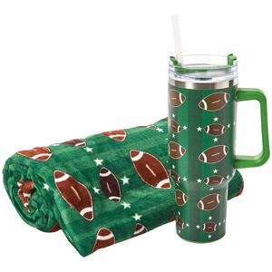 Football Throw Tumbler Gift Set
