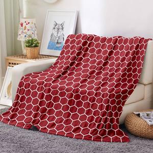 Spirit Linen Home(tm) Velvet Plush Honeycomb Throw Blanket alternate view