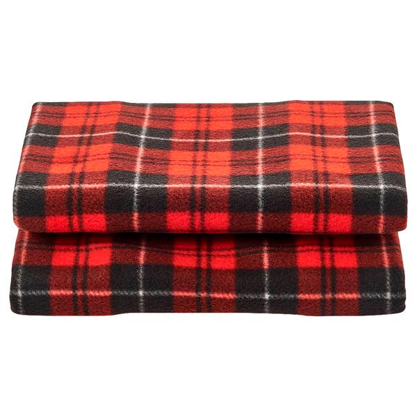Ashley Cooper(tm) Red Plaid Fleece Sheet Set