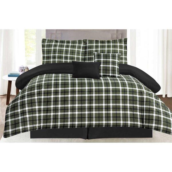 Ashley Cooper(tm) Cooper Plaid 5pc. Reversible Comforter Set