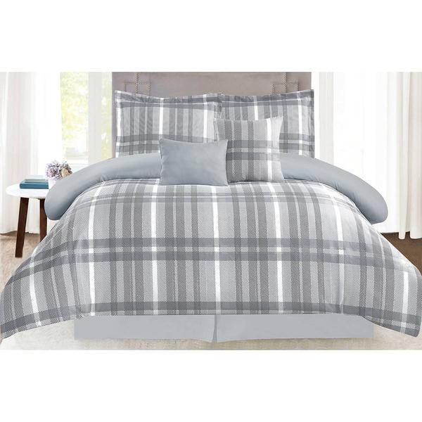 Ashley Cooper(tm) Taylor Plaid 5pc. Reversible Comforter Set