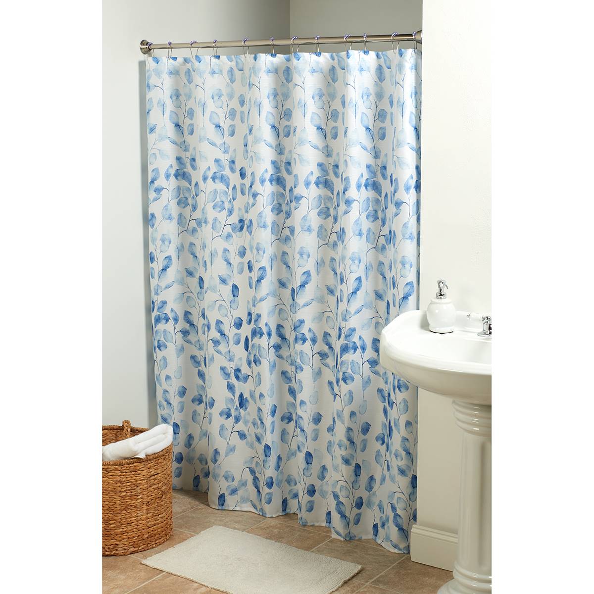 Shower Curtain Hook Liner - Navy
