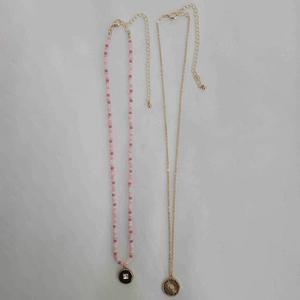 Ashley 2-Row Vintage & Colorful Charm Necklace