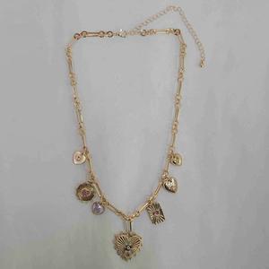 Ashley Multiple Hearts Charm Necklace