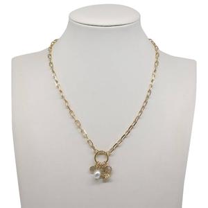 Ashley Multiple Vintage Charm Gold-Tone Necklace