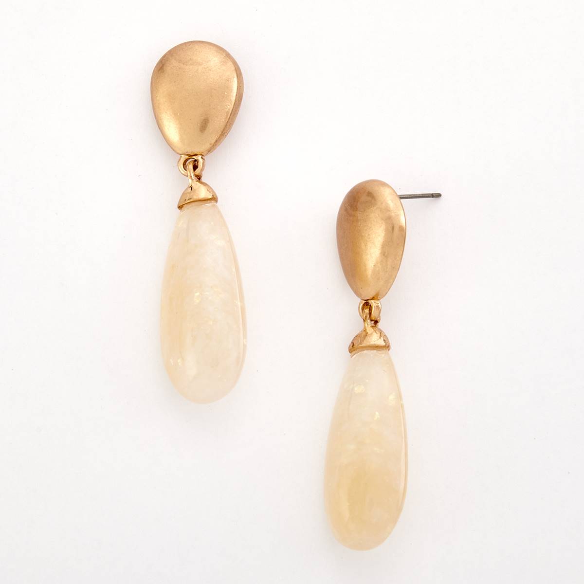 Ashley Cooper(tm) Ivory & Gold-Tone Resin Drop Earrings