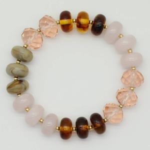 Ashley Cooper(tm) Tonal Brown Stretch Bracelet