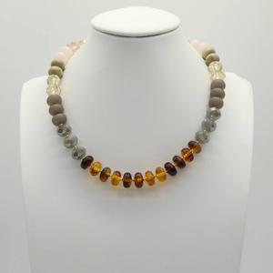Ashley Cooper(tm) Tonal Brown Statement Necklace
