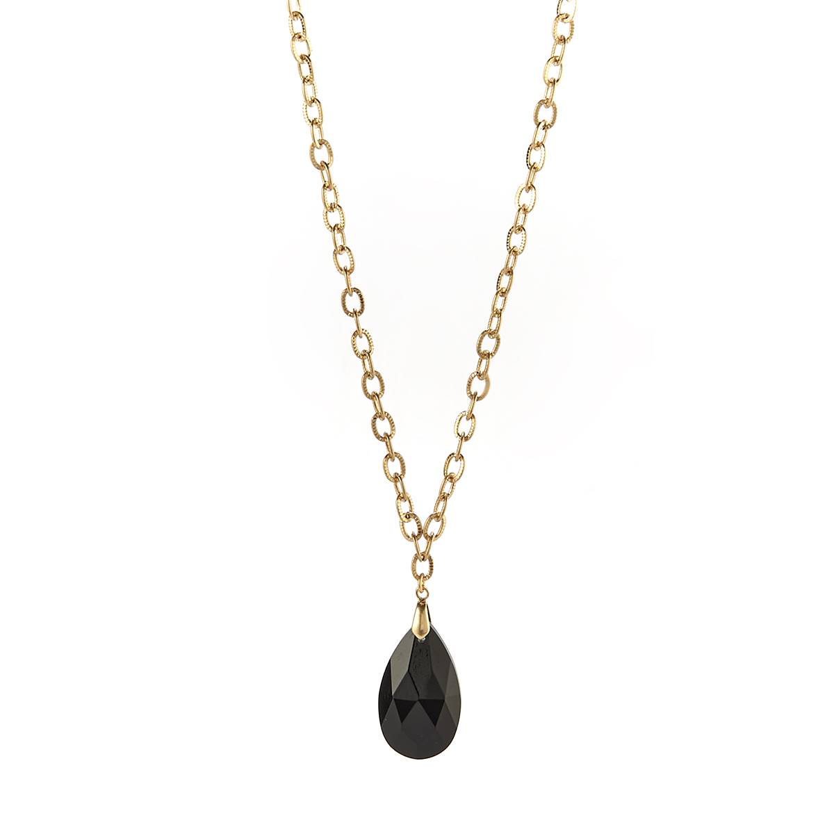 Ashley Cooper(tm) Gold-Tone & Black Pendant Necklace