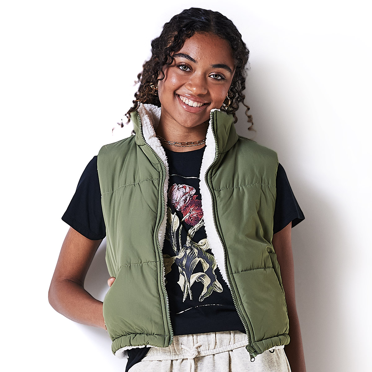 Juniors Jolie & Joy Climate Reversible Puffer Vest