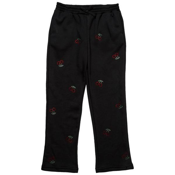 Girls (7-16) Jolie & Joy Rhinestone Cherry Fleece Lined Pants