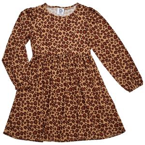 Girls (7-16) Jolie & Joy Leopard Puff Sleeve Yummy Dress alternate view