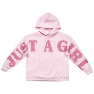 Girls (7-16) Jolie & Joy Long Sleeve Just A Girl Oversized Hoodie alternate view