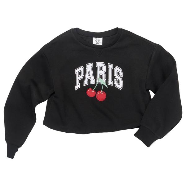 Girls (7-16) Jolie & Joy Long Sleeve Paris Bubble Hem Crewneck