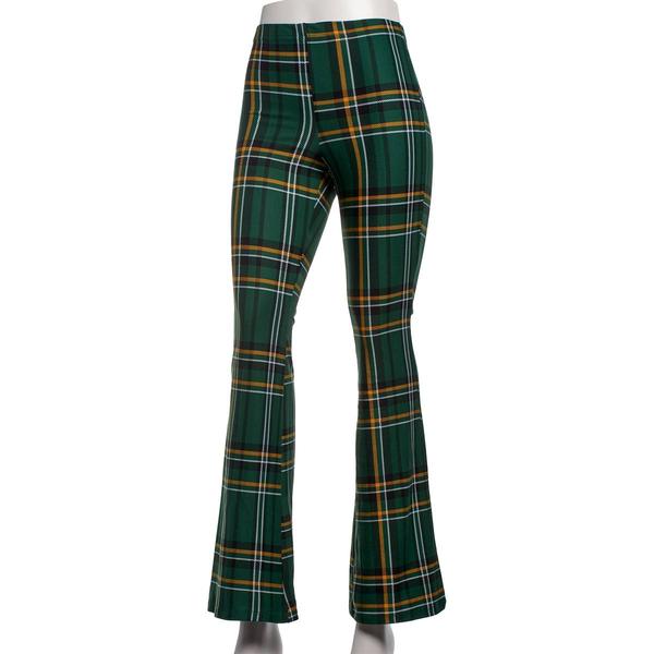 Juniors Jolie & Joy Dawson Plaid Yummy Flare Leggings