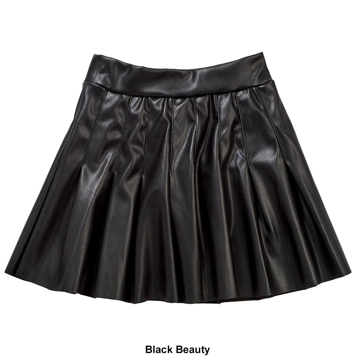 Girls (7-16) Jolie & Joy High Rise Pleather Pleated Skirt