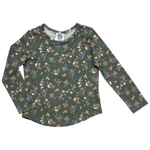 Girls (7-16) Jolie & Joy Long Sleeve Yummy Ditsy Floral Tee
