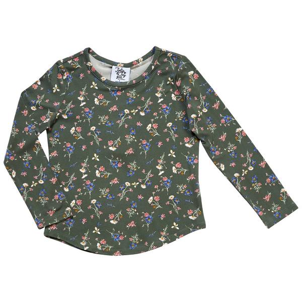 Girls (4-6x) Jolie & Joy Long Sleeve Yummy Ditsy Floral Tee alternate view