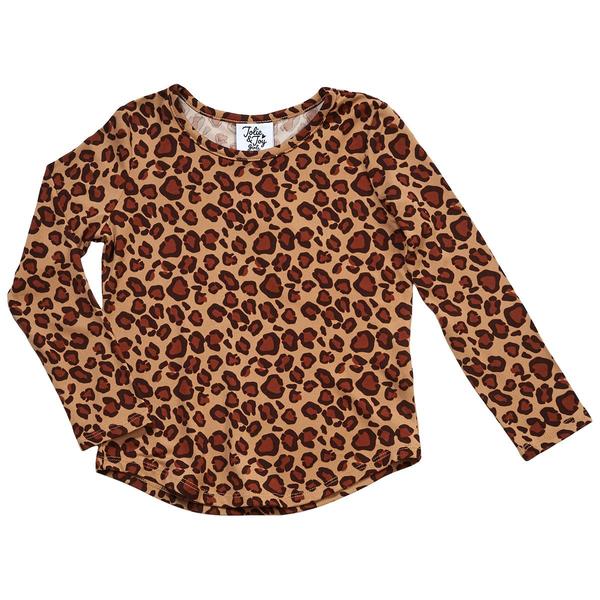 Girls (4-6x) Jolie & Joy Long Sleeve Yummy Leopard Tee