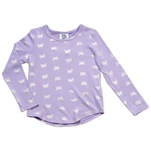 Girls (7-16) Jolie & Joy Long Sleeve Yummy Foil Butterfly Tee alternate view