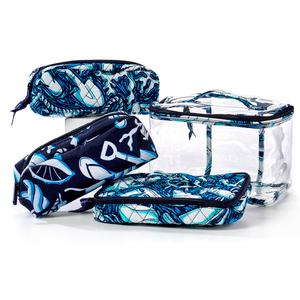 Famous Brand 4pc. Cosmetic Travel Organizer - Shore