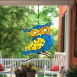 Northlight 7.75in. Metal Owl Outdoor Wall Hanging alternate view