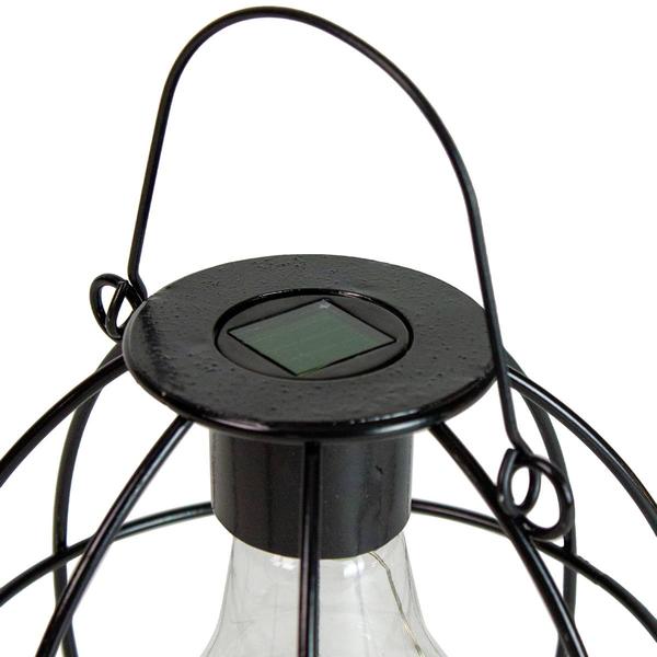 Northlight 6in. Geometric Outdoor Solar Lantern alternate view