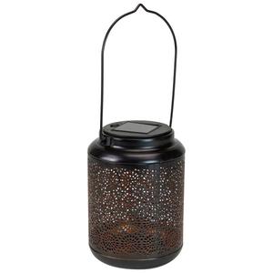 Northlight 7in. Floral LED Solar Lantern