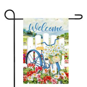 Northlight White Picket Fence Outdoor Garden Flag