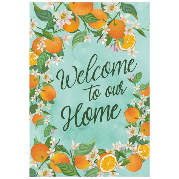 Northlight Welcome to Our Home Outdoor Garden Flag alternate view