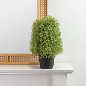 Northlight 15in. Artificial Boxwood Cone Topiary Tree alternate view