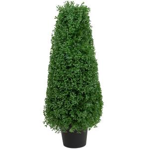 Northlight 30in. Artificial Boxwood Cone Topiary Tree