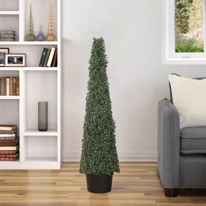 Northlight 4ft.Two-Tone Artificial Boxwood Topiary Tree alternate view