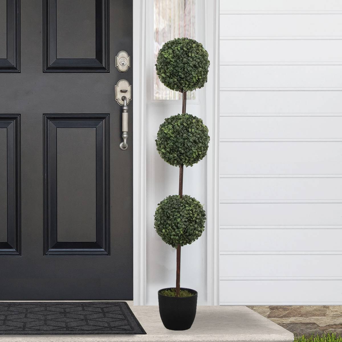 Northlight Seasonal 4ft. Artificial Triple Ball Topiary Tree