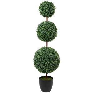 Northlight 38in. Artificial Triple Ball Topiary Tree
