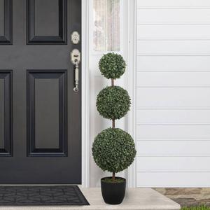Northlight 38in. Artificial Triple Ball Topiary Tree alternate view