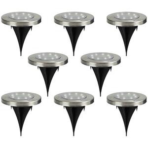 Northlight Solar Powered LED Pathway Markers - Set of 8