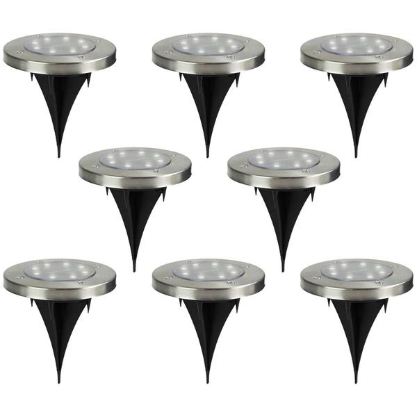 Northlight Solar Powered LED Pathway Markers - Set of 8