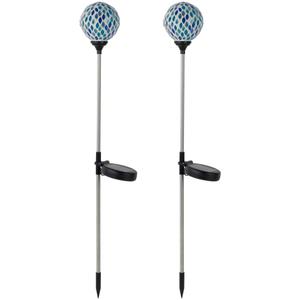 Northlight Mosaic LED Pathway Markers - Set of 2