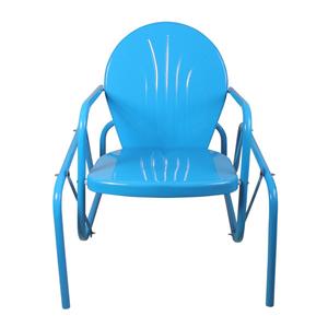 Northlight Retro Metal Tulip Glider Patio Chair