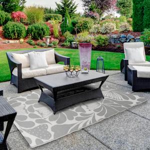 Northlight Floral Rectangular Indoor/Outdoor Area Rug alternate view